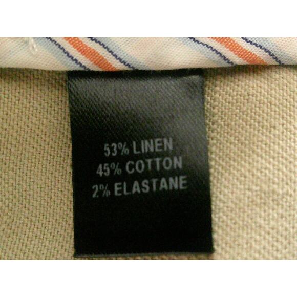 Peruvian Connection Women's Sz 14 Beige Linen Blend Snap Closure Classic Jacket - Picture 9 of 11